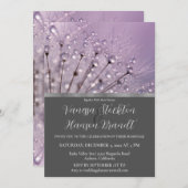 Uitnodiging tot weduwschap tussen Lavender Raindro (Voorkant / Achterkant)