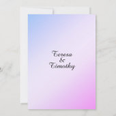 Uitnodiging tot weduwschap tussen mooie Vloertuine (Achterkant)