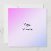 Uitnodiging tot weduwschap tussen mooie Vloertuine (Achterkant)