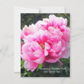 Uitnodiging tot weduwschap tussen prachtige roze v (Achterkant)