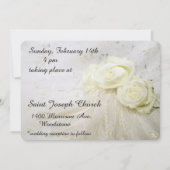 Uitnodiging tot weduwschap tussen prachtige witte  (Achterkant)