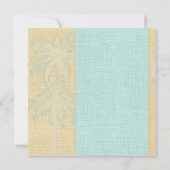 Uitnodiging tot weduwschap tussen roam Blue Palm T (Achterkant)