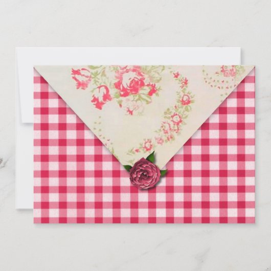 Uitnodiging tot weduwschap tussen Rozen (Voorkant)