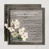 Uitnodiging tot weduwschap tussen Rustic Fence en  (Voorkant / Achterkant)