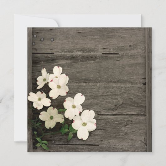 Uitnodiging tot weduwschap tussen Rustic Fence en  (Achterkant)