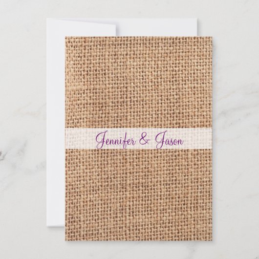 Uitnodiging tot weduwschap tussen Rustisch land Ma (Achterkant)