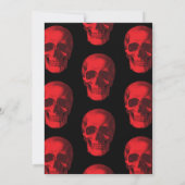 Uitnodiging tot weduwschap tussen zwarte en rode s (Achterkant)