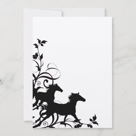 Uitnodiging tot weduwschap tussen zwarte en witte  (Achterkant)