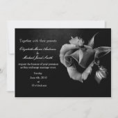 Uitnodiging tot weduwschap tussen zwarte en witte (Voorkant)