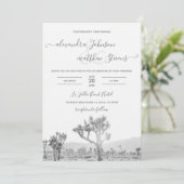 Uitnodiging tot weduwschap tussen zwarte en witte (Staand voorkant)