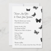 Uitnodiging tot weduwschap tussen zwarte en witte  (Voorkant)