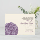 Uitnodiging tot weduwschap van Hydrangea (Staand voorkant)