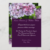 Uitnodiging tot weduwschap van Hydrangea (Voorkant / Achterkant)