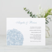 Uitnodiging tot weduwschap van Hydrangea (Staand voorkant)