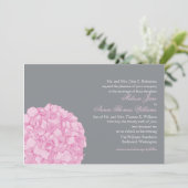 Uitnodiging tot weduwschap van Hydrangea (Staand voorkant)