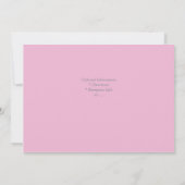 Uitnodiging tot weduwschap van Hydrangea (Achterkant)