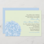 Uitnodiging tot weduwschap van Hydrangea (Voorkant / Achterkant)