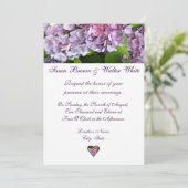 Uitnodiging tot weduwschap van Hydrangea (Staand voorkant)