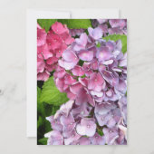 Uitnodiging tot weduwschap van Hydrangea (Achterkant)