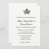 Uitnodiging tot weduwschap van Maple Leaf (Voorkant / Achterkant)