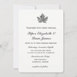 Uitnodiging tot weduwschap van Maple Leaf