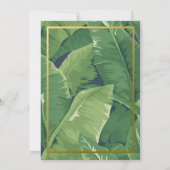 Uitnodiging tot weduwschap van Palms en Flamingos (Achterkant)