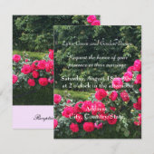 Uitnodiging tot weduwschap van rode rozen (Voorkant / Achterkant)