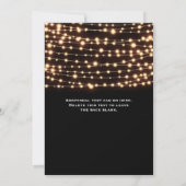 Uitnodiging tot weduwschap via Amber Glow String L (Achterkant)