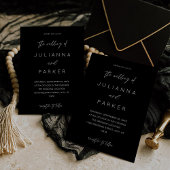 Uitnodiging tot weduwschap via Black MOD Calligrap