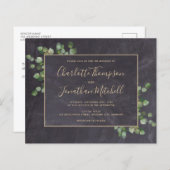 Uitnodiging tot weduwschap via Eucalyptus (Voorkant / Achterkant)