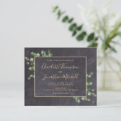 Uitnodiging tot weduwschap via Eucalyptus (Staand voorkant)