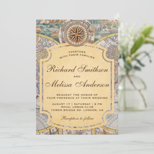  Uitnodiging tot weduwschap via het oude Wereldkaa (Staand voorkant)