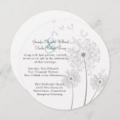 Uitnodiging tot weduwschap via witte en grijze dan (Voorkant / Achterkant)