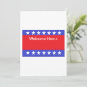 Uitnodiging tot "Welcome Home Soldier" (Staand voorkant)
