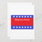 Uitnodiging tot "Welcome Home Soldier" (Voorkant / Achterkant)