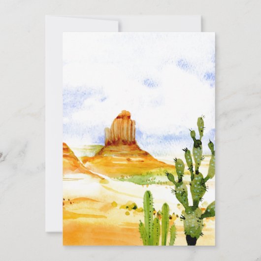 Uitnodiging tot Woestijnbruiloft (Achterkant)