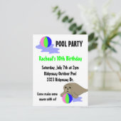 Uitnodiging tot zee Lion Pool (Staand voorkant)