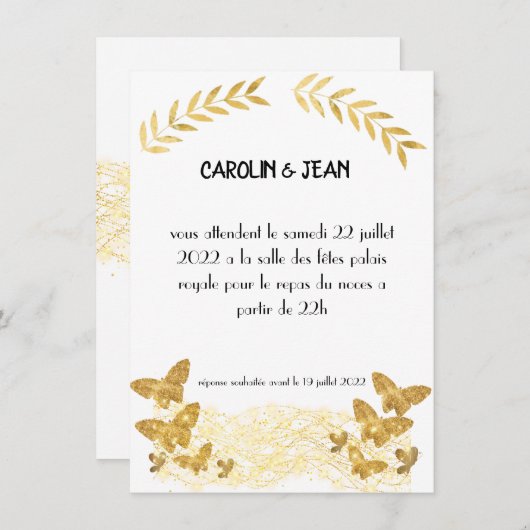 Uitnodiging tot zeevervoer (Voorkant / Achterkant)