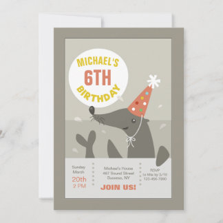uitnodiging tot zegel van Birthday