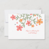 Uitnodiging tot zoete bloemen (Voorkant)