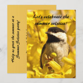 Uitnodiging tot zomerzonde en bloemen (Voorkant / Achterkant)