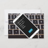 Uitnodiging tot zondag voor mobiel bellen (Voorkant)