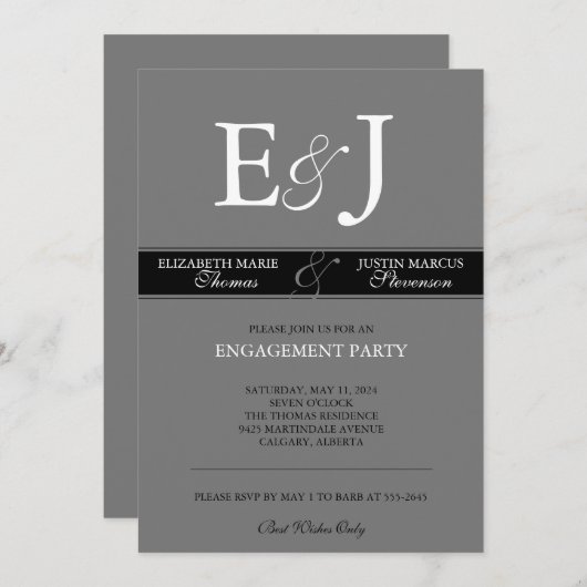 Uitnodiging traditionele verlovingspartij (Voorkant / Achterkant)