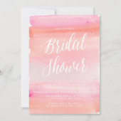 Uitnodiging TREDNY WATERVERF BRIDAL SHOWER (Voorkant)