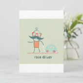 Uitnodiging treinbestuurder Race Car (Staand voorkant)