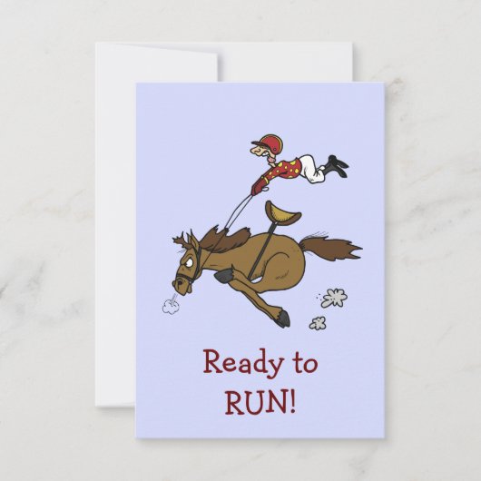 Uitnodiging triple Crown Horse Race Party (Voorkant)