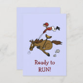 Uitnodiging triple Crown Horse Race Party (Voorkant / Achterkant)