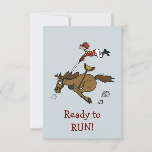 Uitnodiging triple Crown Horse Race Party (Voorkant)