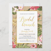Uitnodiging Tropical Kraft Bridal Brunch (Voorkant)