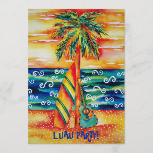 Uitnodiging Tropical Luau Party